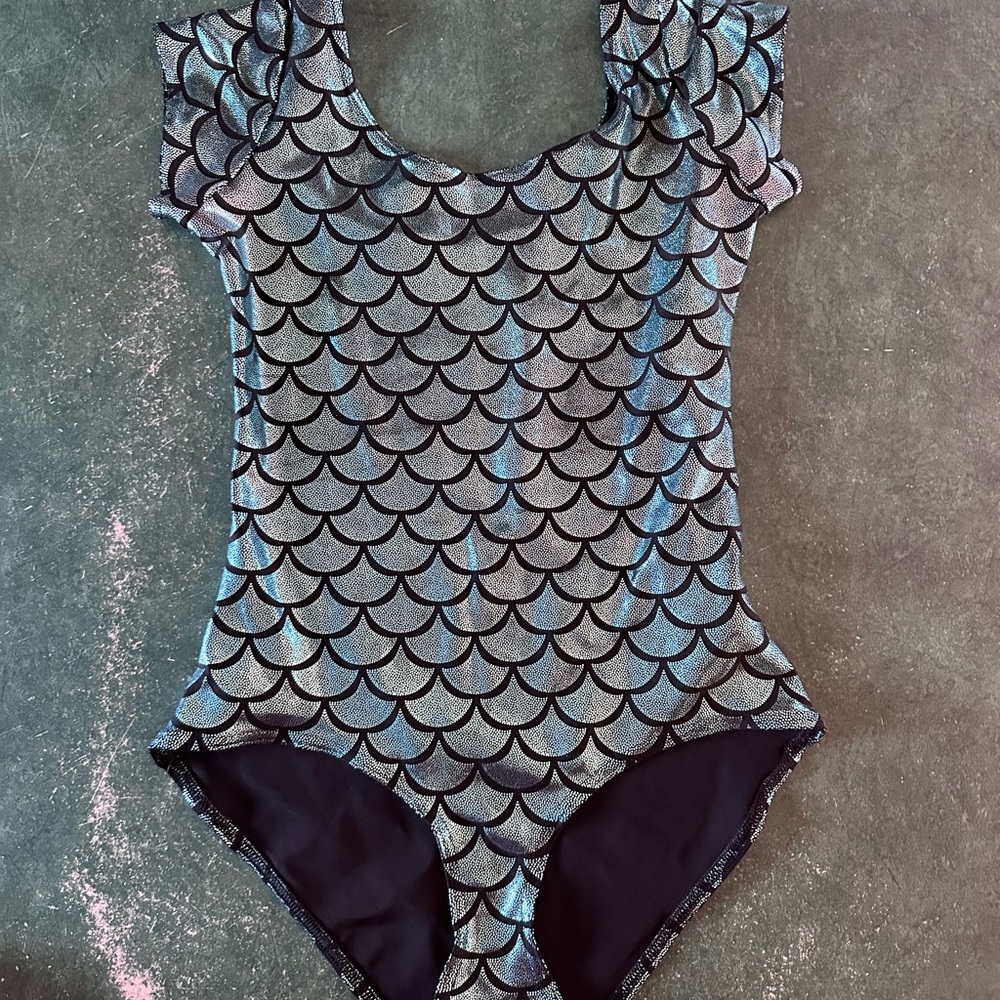 Blackmilk Iridescent Mermaid Scale Bodysuit